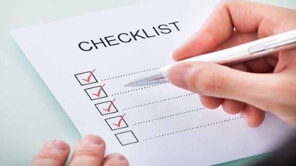Bảng checklist booking cần được xây dựng logic và sử dụng nhất quán